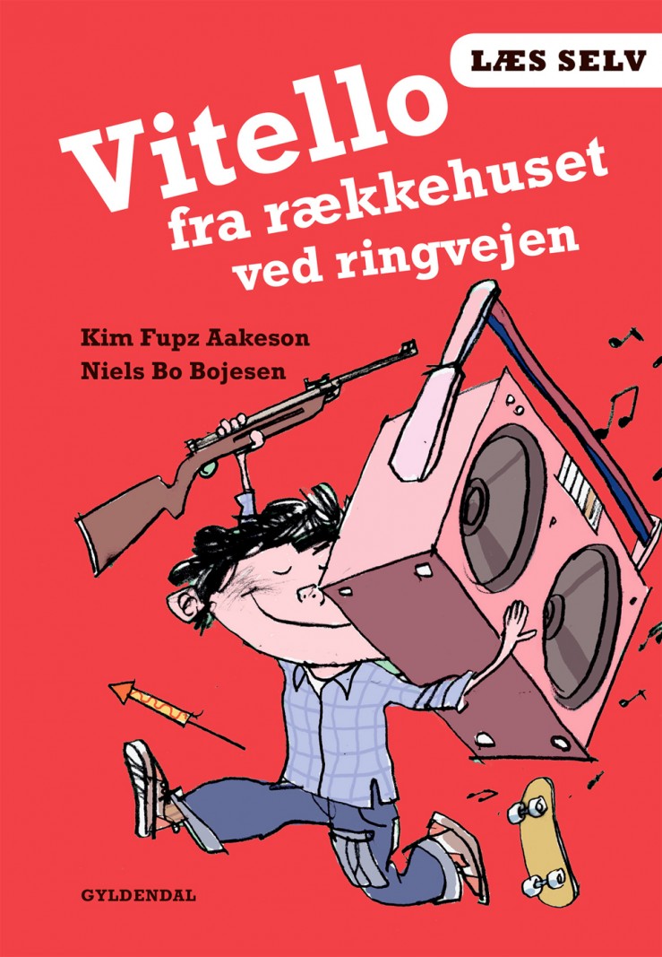 Børnelitteraturen er en dødalvorlig sag</br>Kim Fupz Aakesons bøger om drengen Vitello er populære hos mange børn. </br>Foto: PR-foto / Gyldendal, illustration: Niels Bo Bojesen