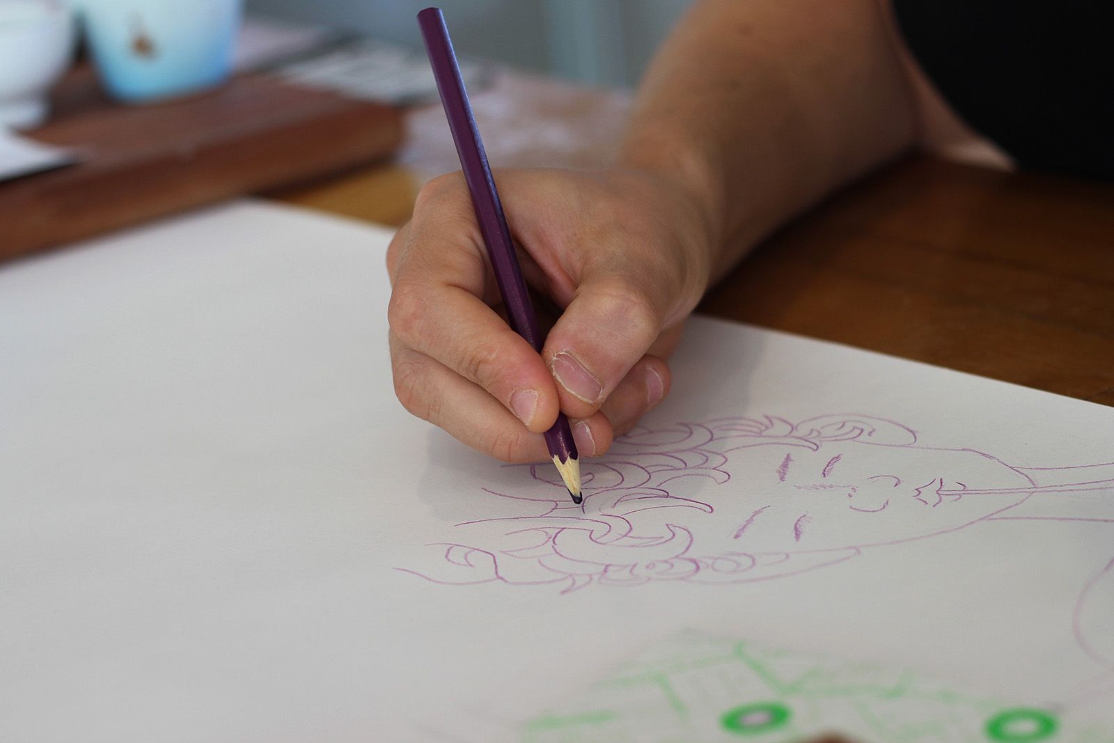 BILLEDSERIE: På besøg hos Flux Factory i ARoS Atelier</br>I Flux Factory er der fokus på fællesskab og samarbejde. </br>Foto: Teodora Biberovic 