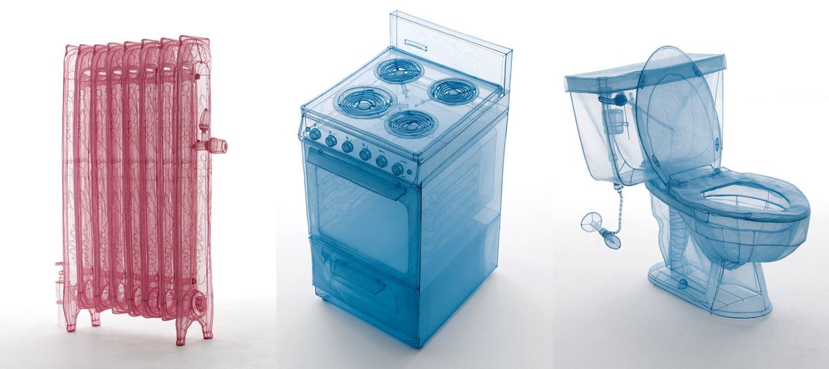 Hvordan kan man føle sig hjemme som et moderne, omrejsende og rodløst menneske?</br>Alle detaljer er i med i Do Ho Suhs værker. Polyester fabric, stainless steel wire, and glass display case with LED lighting. © Do Ho Suh<br />Courtesy the artist and Lehmann Maupin, New York and Hong Kong.</br>Foto: © Do Ho Suh