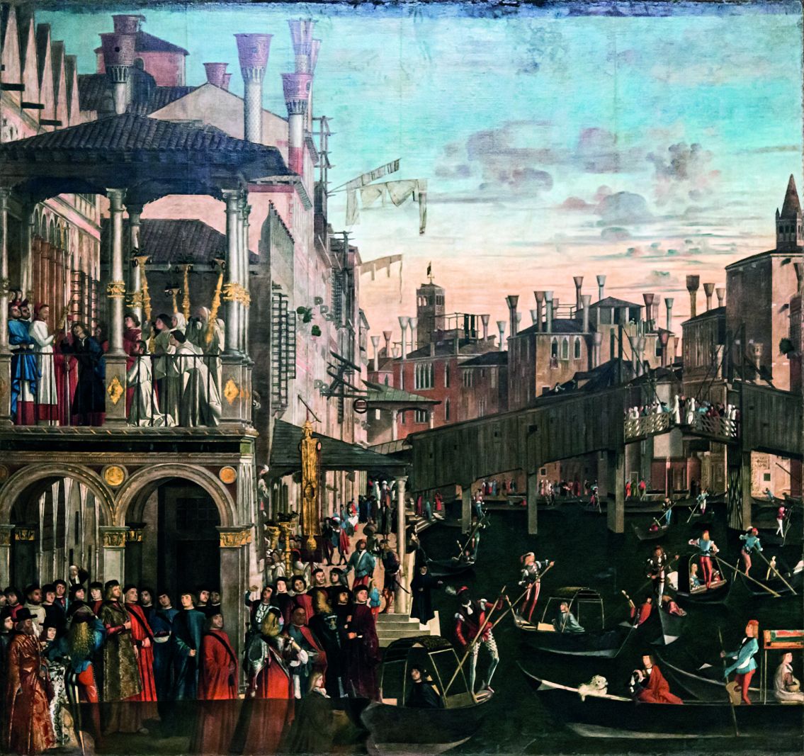 Den største litterære klassiker genudgives</br>Patriarken fra Grado uddriver en ond ånd af Vittore Carpaccio.<br />Forside til bind 6: Albertine forsvundet  Oversat af Lars Bonnevie</br>Foto: PR-foto / Forlaget Multivers