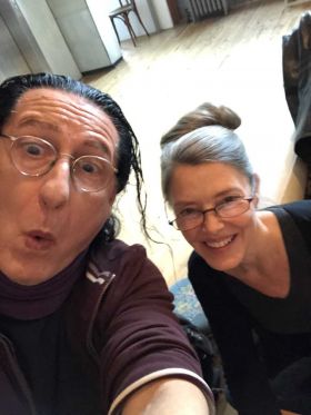 Ny elektronisk musik og lydkunst på Sparkling Sound Festival</br>Den brasilianske teaterinstruktør og manuskriptforfatter Gerald Thomas optræde sammen med danseren Lisa Giobbi.</br>Foto: PR-foto / Sparkling Sound Festival