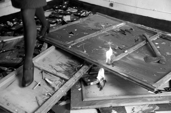 Du kan miste og finde dig selv i performancekunst</br>Guggenheim (video performance, 2011).<br /></br>Foto: Photo documentation by Laura Brinkmann.