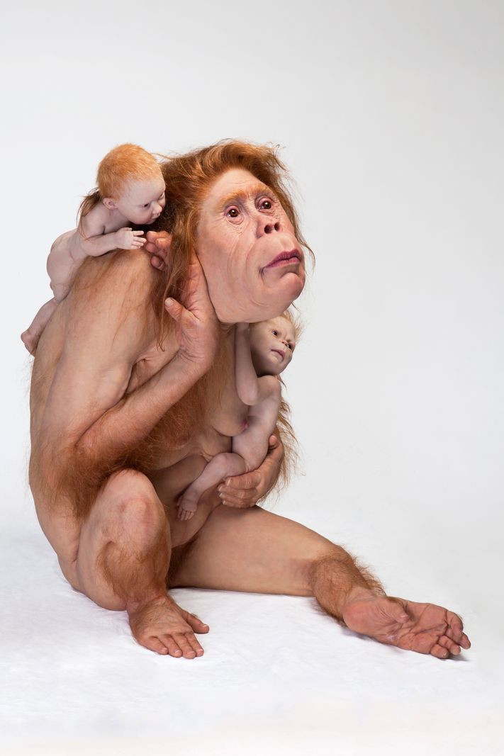 Dyr, mennesker og maskiner smelter sammen i  Patricia Piccininis kærlige univers</br>Patricia Piccinini, Kindred</br>Foto: PR-foto/ Arken - Courtesy Patricia Piccinini