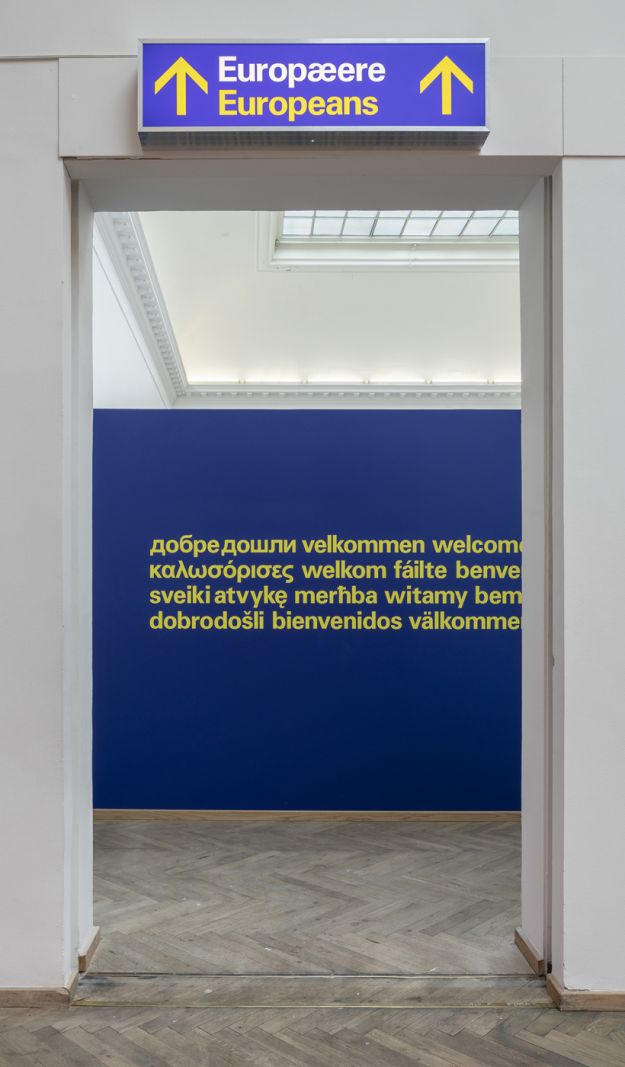 Brexit spøger på Kunsthal Charlottenborgs nye udstilling</br>Installationsview, Europa Endlos, Kunsthal Charlottenborg, 2019</br>Foto: Ander Sune Berg