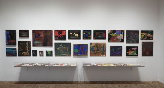 Overraskende udstilling på Museum Jorn</br>Udstillingen har både maleri, grafik, tegninger, collager, assemblager, keramiske værker, breve og bøger.</br>Foto: Anders Sune Berg