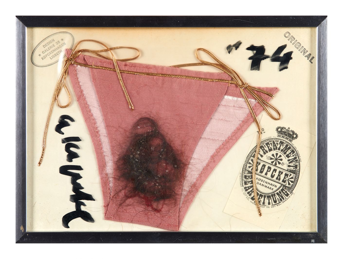 Øm nøgenhed og rå porno i billedkunsten har formet vores frisind</br>Arthur Køpcke, Trusser, 1974, Collage</br>Foto: Ole Hein Pedersen, ARoS