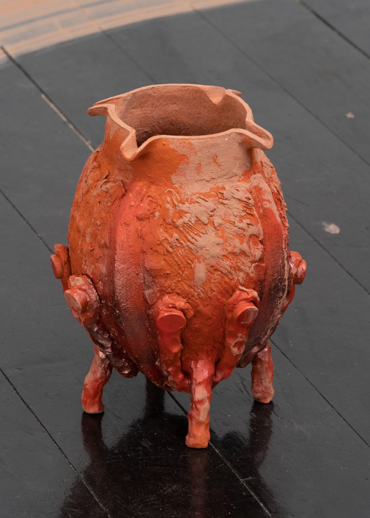 Kosmisk eksistens på Den Frie Udstillingsbygning</br>Center for militant futurlogi (CMF) - Kosmisk Katedral. Med værket inviterer CMF publikum på en tidsrejse til 3019. Værket bevæger sig i mellemrummet mellem en krigsplaget nutid og en utopisk fremtid. </br>Foto: PR-Foto / Den Frie Udstillingsbygning - David Stjernholm