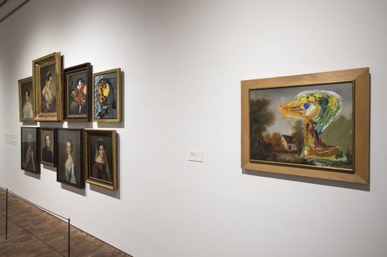 Kampklar kunst slår tilbage på Museum Jorn</br>Asger Jorns Den foruroligende ælling.</br>Foto: PR-foto / Museum Jorn - Engedalfotografi.dk