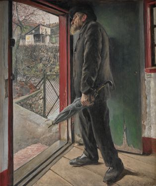 Ny stor bog viser hvor vigtig en kunstner L. A. Ring var</br>L.A. Ring, Er regnen hørt op, 1922.</br>Foto: Maleri af L. A. Ring