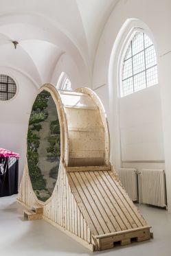 BILLEDSERIE: Hartmut Stockter - Flipperoraklet i panorama-arkaderne</br>Udstilling af Hartmut Stockter. 28. aug 2020 - 24. jan 2021 i Nikolaj Kunsthal.</br>Foto: Zuhal Kocan / Nikolaj Kunsthal
