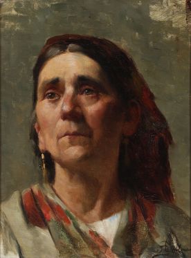 Rejser var fundamentale for kunstneres udsyn i 1800-tallet</br>I 1891 malede Augusta Dohlmann dette udtryksfulde portræt af en italienerinde.</br>Foto: PR / Den Hirschsprungske Samling.