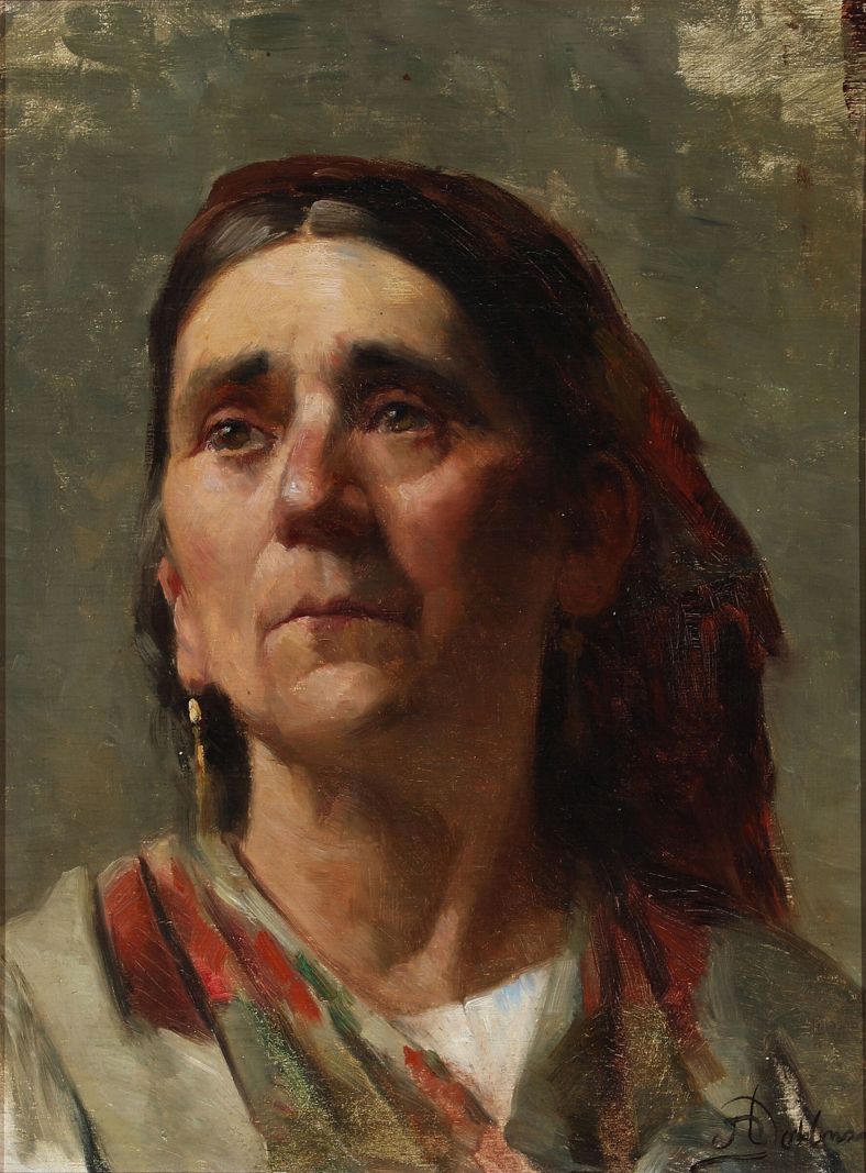 Rejser var fundamentale for kunstneres udsyn i 1800-tallet</br>I 1891 malede Augusta Dohlmann dette udtryksfulde portræt af en italienerinde.</br>Foto: PR / Den Hirschsprungske Samling.