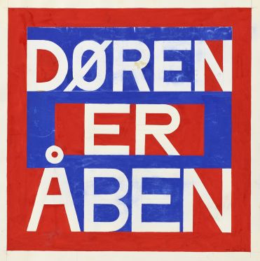 Albert Mertz – Danmarkshistoriens morsomste kunstner?</br>Albert Mertz Døren er åben fra 1967.</br>Foto: PR-foto / Holstebro Kunstmuseum - Ole Mortensen
