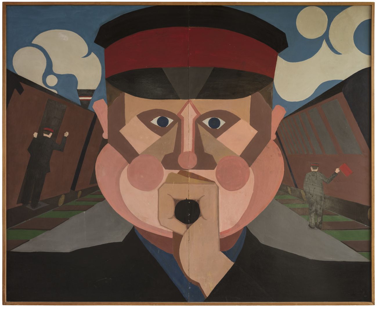 Albert Mertz – Danmarkshistoriens morsomste kunstner?</br>Albert Mertz Fløjtemand fra 1952</br>Foto: PR-foto / Holstebro Kunstmuseum - Per Andersen