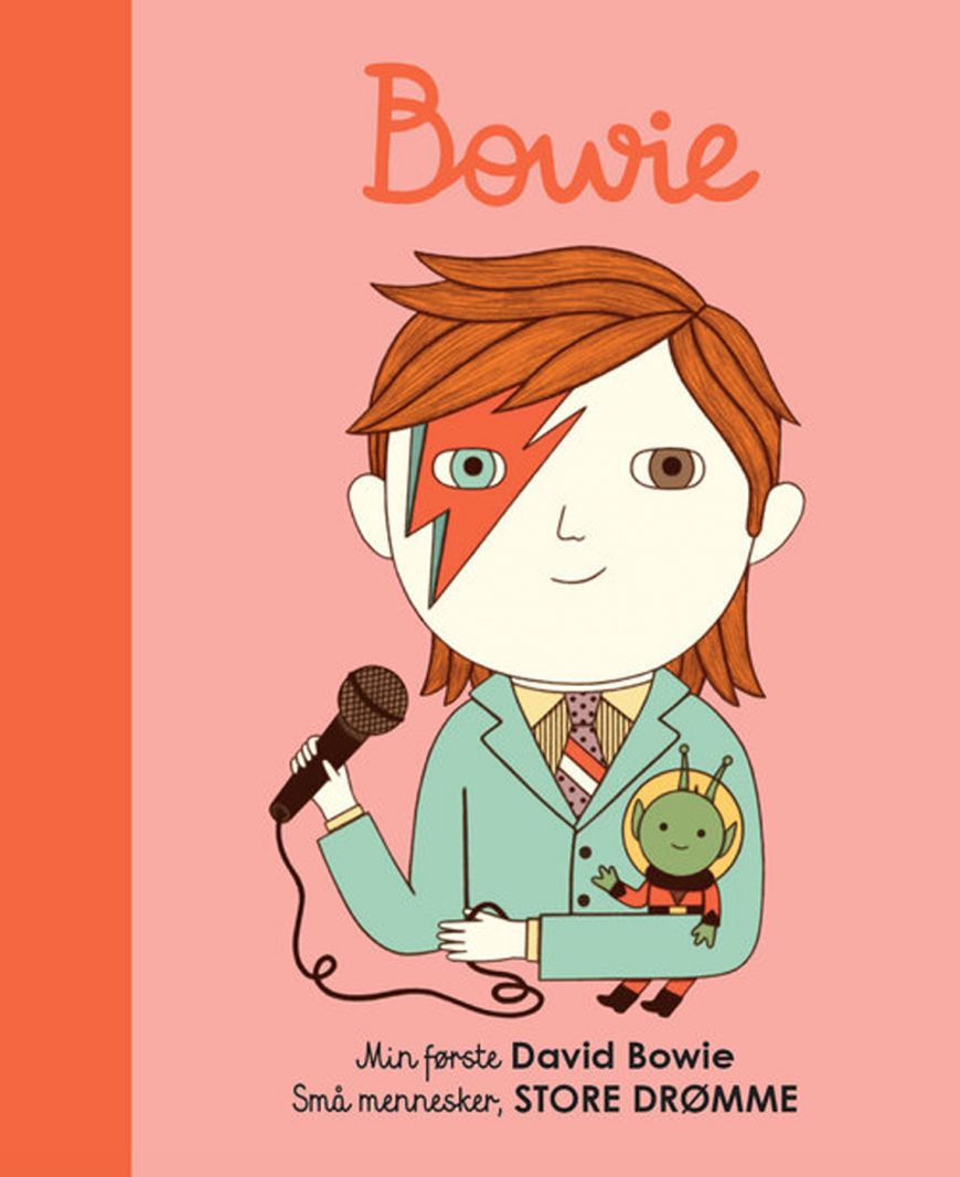 Anbefalinger og tendenser #45</br>Serien ‘Små mennesker, store drømme’ indeholder blandt andet en bog om David Bowie til de mindste.</br>Foto: PR-Foto/ Forlaget Albert
