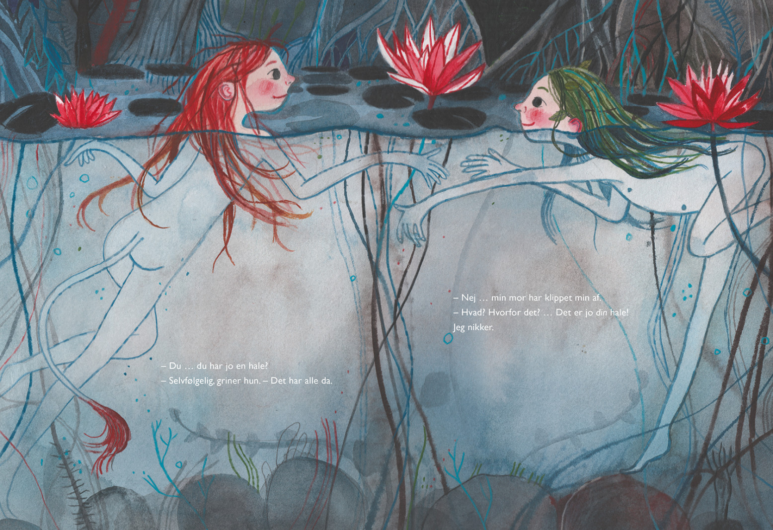 Forfatter Lilja Scherfig voksede op i et politisk hjem, hvor børn ikke måtte græde</br>Fra bogen 'Min hale'</br>Foto: Illustration af 'Signe Kjær'