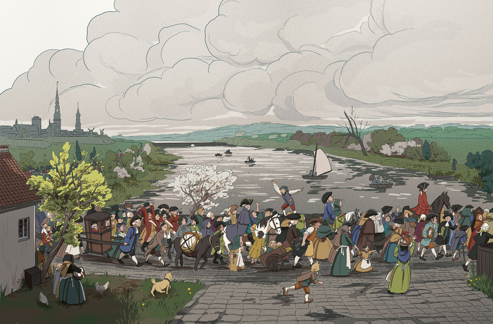 Karoline Stjernfelt bringer Danmarkshistorien til live med tegninger og talebobler</br>Illustration fra Karoline Stjernfelts tegneserie trilogi I morgen bliver bedre.</br>Foto: Karoline Stjernfelt