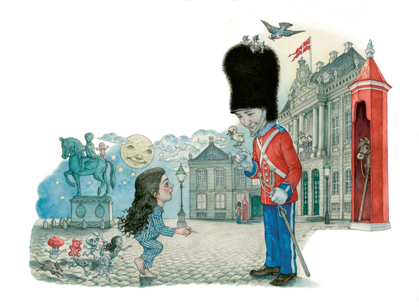 Knud Romer vil lade børnene klatre i træer, falde ned og rejse sig op igen</br>Illustration fra bogen ‘Vejs Ende‘. Tegnet af Otto Dickmeiss.<br /></br>Foto: Otto Dickmeiss