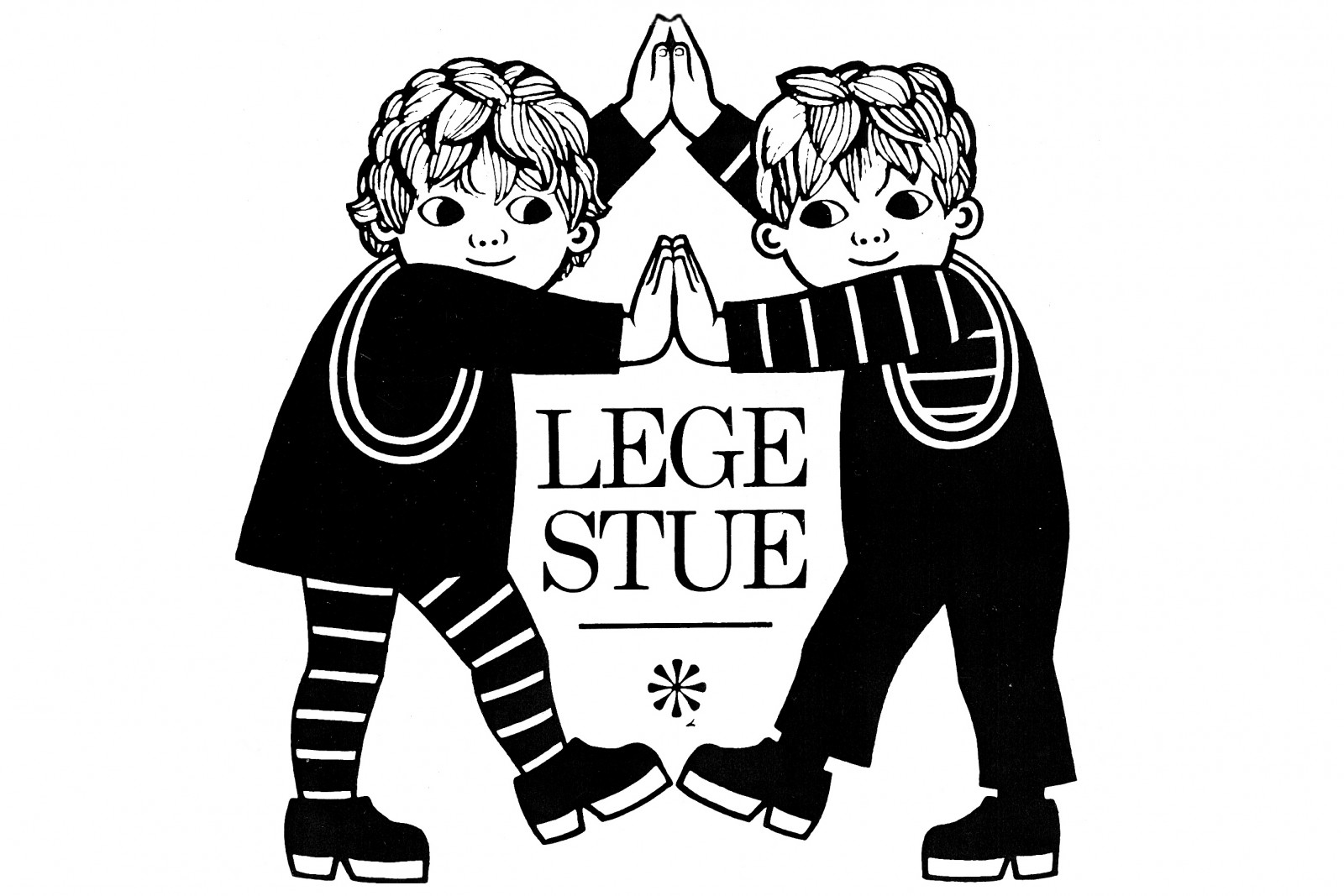 Bamse, Hr. Skæg og Clevin på museum</br>Det gamle logo fra DR´s Legestue og Fjernsyn for dig.</br>Foto: PR-foto, Den Gamle By