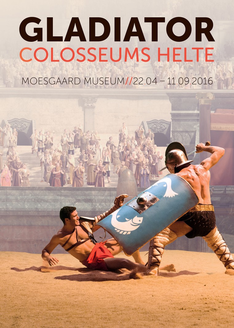 På rejse til Rom med Colosseums helte</br>Plakat til udstillingen</br>Foto: PR-foto