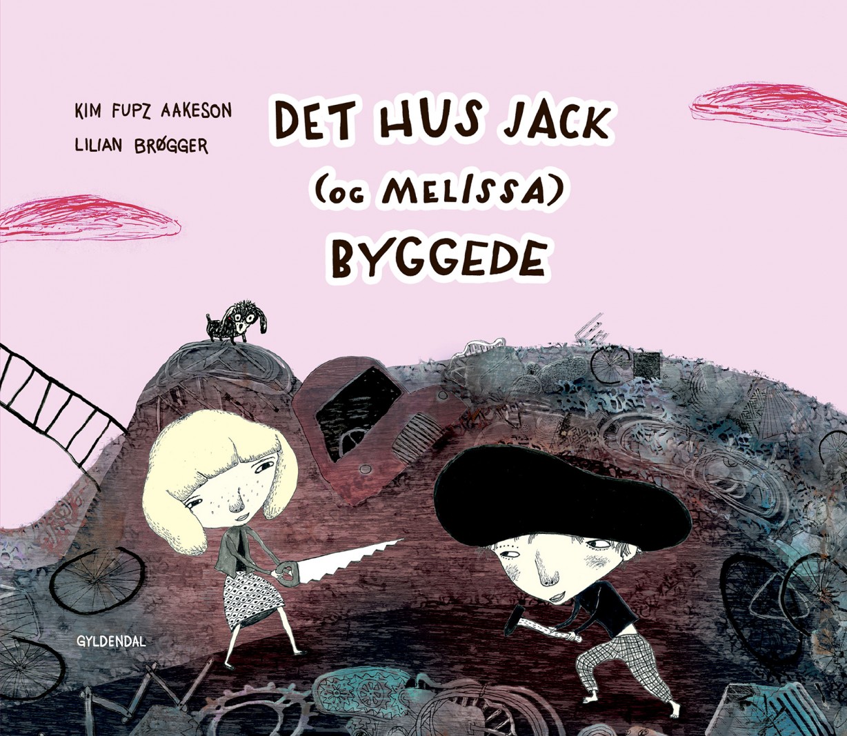 Børnebøger om døden, vold i hjemmet og damenumser</br>Det hus Jack (og Melissa) byggede. Billedbog af Kim Fupz Aakeson og Lilian Brøgger.</br>Foto: Illustration af Lillian Brøgger / PR-billede Gyldendal