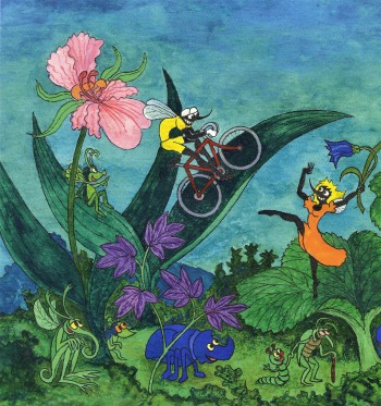 DET BEDSTE SPRINGBRÆT FOR FANTASIEN ER VIRKELIGHEDEN</br>Flemming Quist Møller valgte det (u)fri kunstnerliv fra. Blandt andet for at få større frihed til selv at vælge udtryksform. (Cykelmyggen og Dansemyggen
<br />© Flemming Quist Møller)</br>Foto: PR / foto: Storm P. Museet