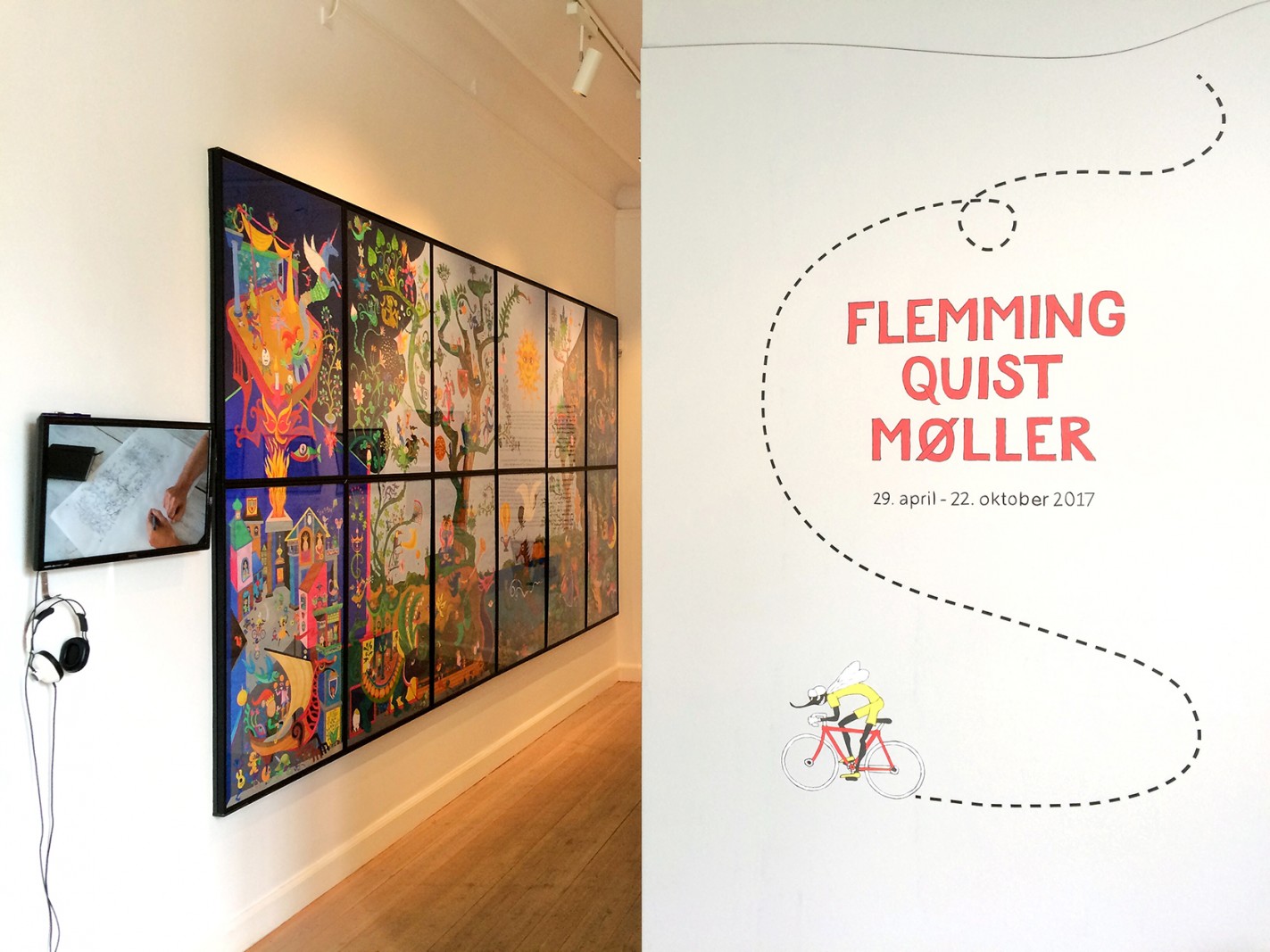 DET BEDSTE SPRINGBRÆT FOR FANTASIEN ER VIRKELIGHEDEN</br>Lige nu kan man gå på opdagelse i et udvalg af Flemming Quist Møllers værker på Storm P. Museet. <br /></br>Foto: PR / foto: Storm P. Museet