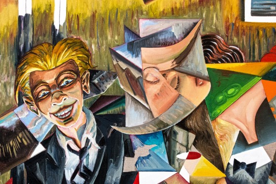 HVOR TAGER DU HEN FOR AT OPLEVE KUNST?</br>Detalje fra Martin Bigums udsmykning på på Marselisborg Gymnasium.</br>Foto: Mariana Gil