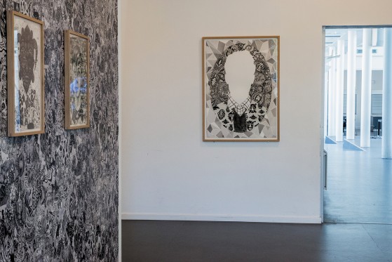 HVOR TAGER DU HEN FOR AT OPLEVE KUNST?</br>Udsnit af Julie Nords udsmykning på på Marselisborg Gymnasium.</br>Foto: Mariana Gil