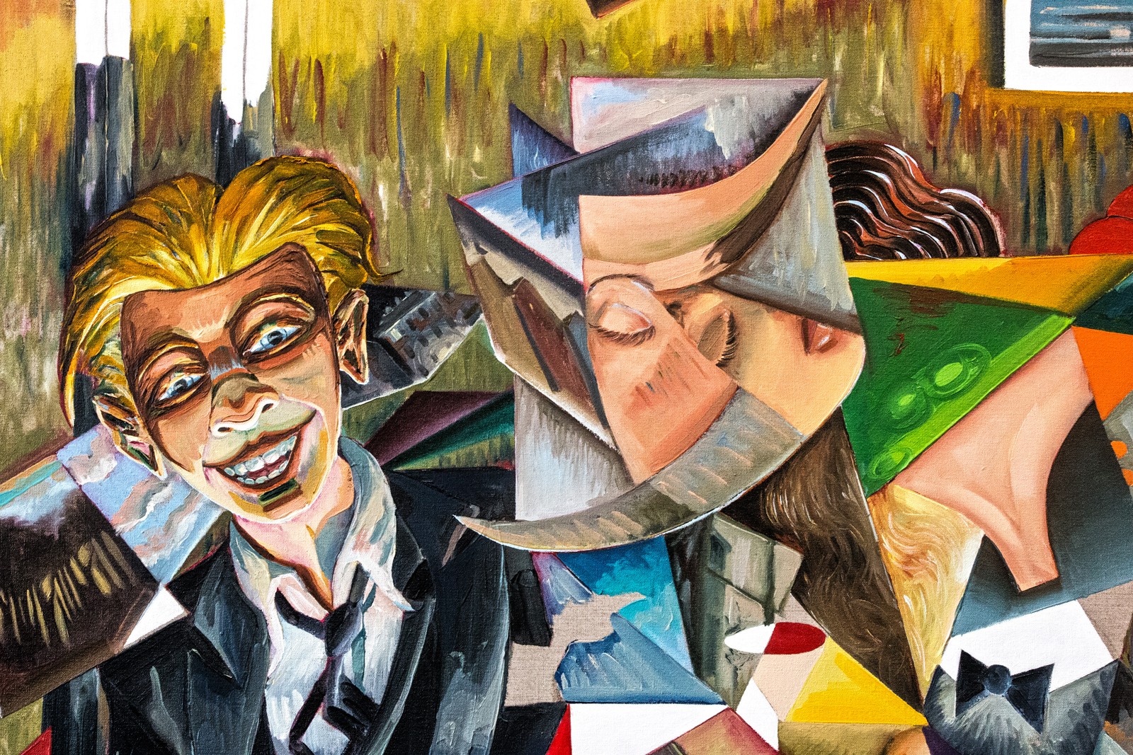 HVOR TAGER DU HEN FOR AT OPLEVE KUNST?</br>Detalje fra Martin Bigums udsmykning på på Marselisborg Gymnasium.</br>Foto: Mariana Gil