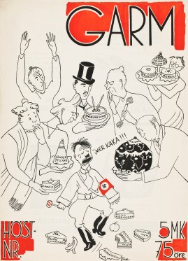 Tove Jansson var meget mere end mor til mumitroldene</br>Illustration fra Garm fra 1938. Tove Jansson lagde ikke fingrene imellem i sine satiriske tegninger. </br>Foto: Finlands Nationalgalleri / Jenni Nurminen