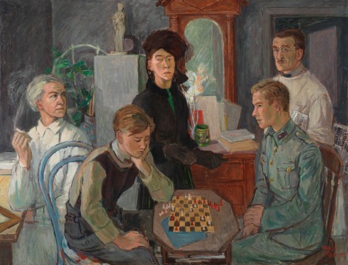 Tove Jansson var meget mere end mor til mumitroldene</br>Familien fra 1942. Tove Jansson kom fra et vaskeægte kunstnerhjem. Begge hendes forældre var kunstnere. Tove Janssons to brødre blev hhv. fotograf og forfatter/kunstner.</br>Foto: Finlands Nationalgalleri / Hannu Aaltonen