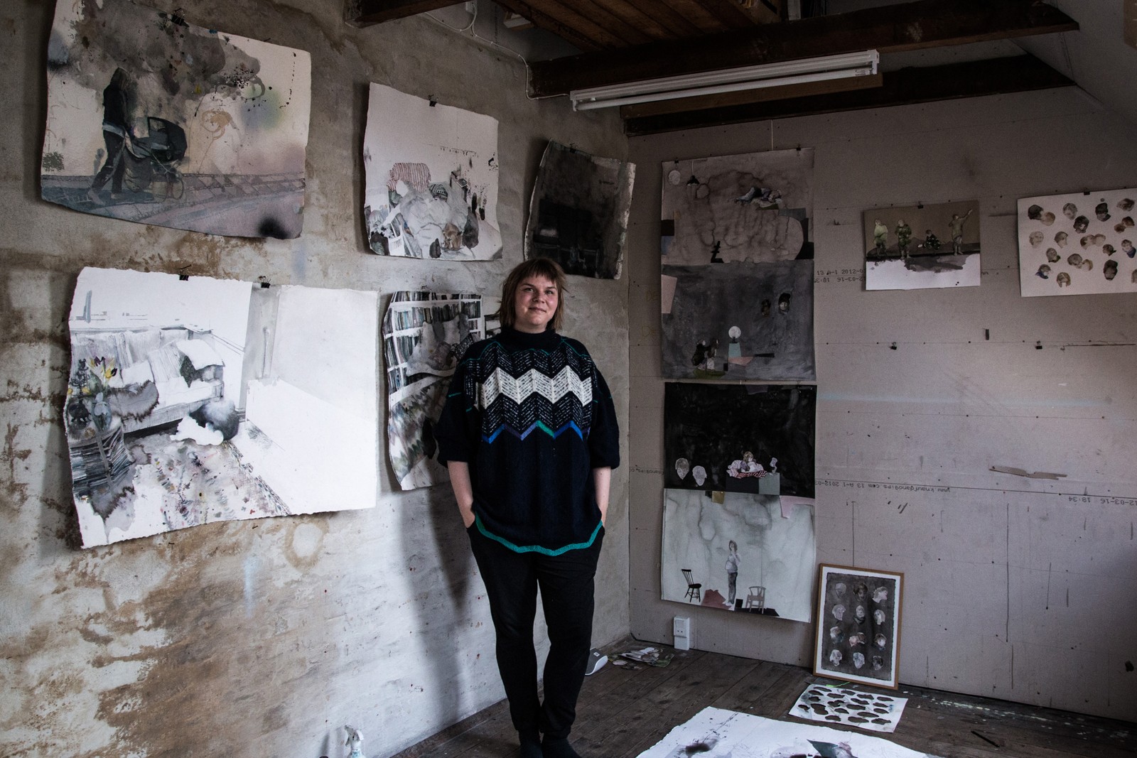 På besøg i billedkunstner Luise Faurholts værksted</br>Vi har været på besøg hos billedkunstner Luise Faurholt i hendes værksted i Aarhus.</br>Foto: Mariana Gil