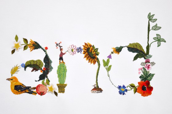 The Catalyst Experiment: Sproget har en fortræffelig evne til at skabe refleksion</br>Magnus Bärtås har lavet en serie med blomstrende ord til udstillingen i KH7 art space.</br>Foto: Sixten Therkildsen 
