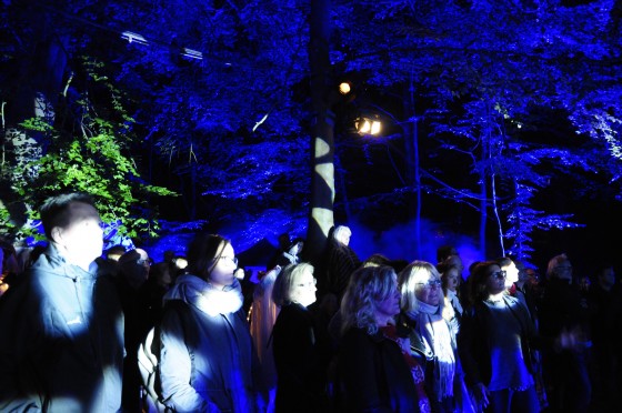 Billedserie: Tree of Souls - koncertinstallation i skoven</br>Tree of Souls forvandlede fredag aften Havreballe Skov i Aarhus til en eventyrlig koncertinstallation med Eivør, Malmø og Who Killed Bambi.</br>Foto: Kulturmagasinet Fine Spind