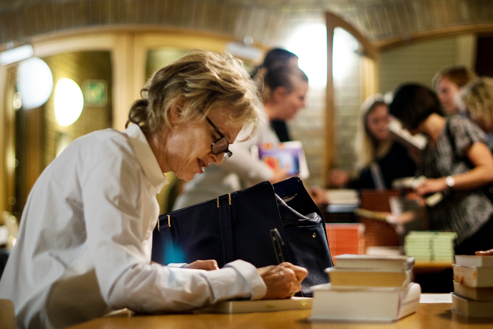 Siri Hustvedt: Fiktion er en højtudviklet version af hvad-nu-hvis</br>Siri Hustvedt på Aarhus Universitet.</br>Foto: Authors in Aarhus - Ane Martine Lønneker