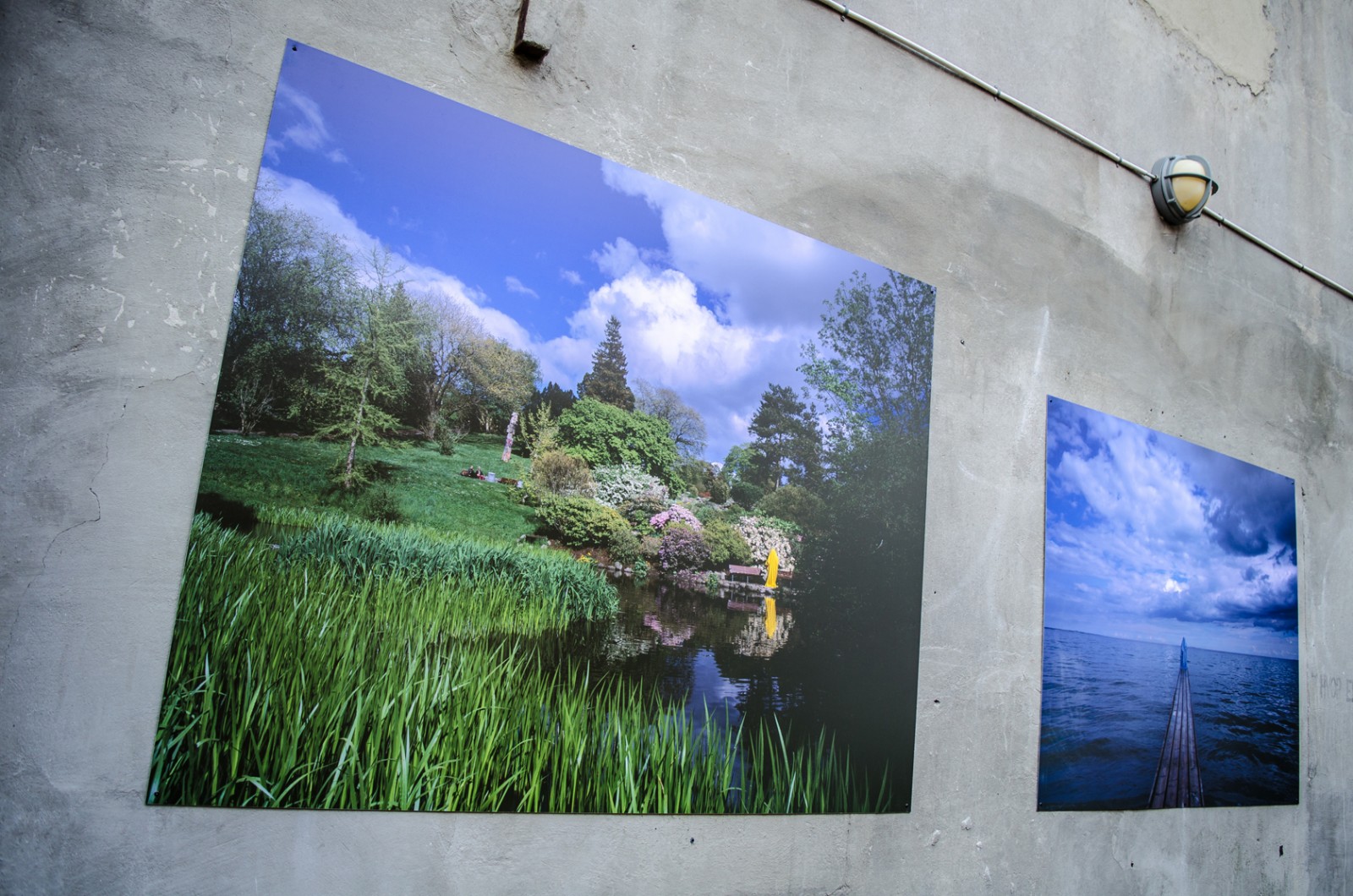 Billedserie: Fresh Eyes - Internationale kunstnere og forfattere har fortolket Aarhus</br>Liu Jins værk i gården indenfor porten på Århus Kunstakademi på udstillingen Fresh Eyes - International Artists Rethink Aarhus </br>Foto: Line Beck