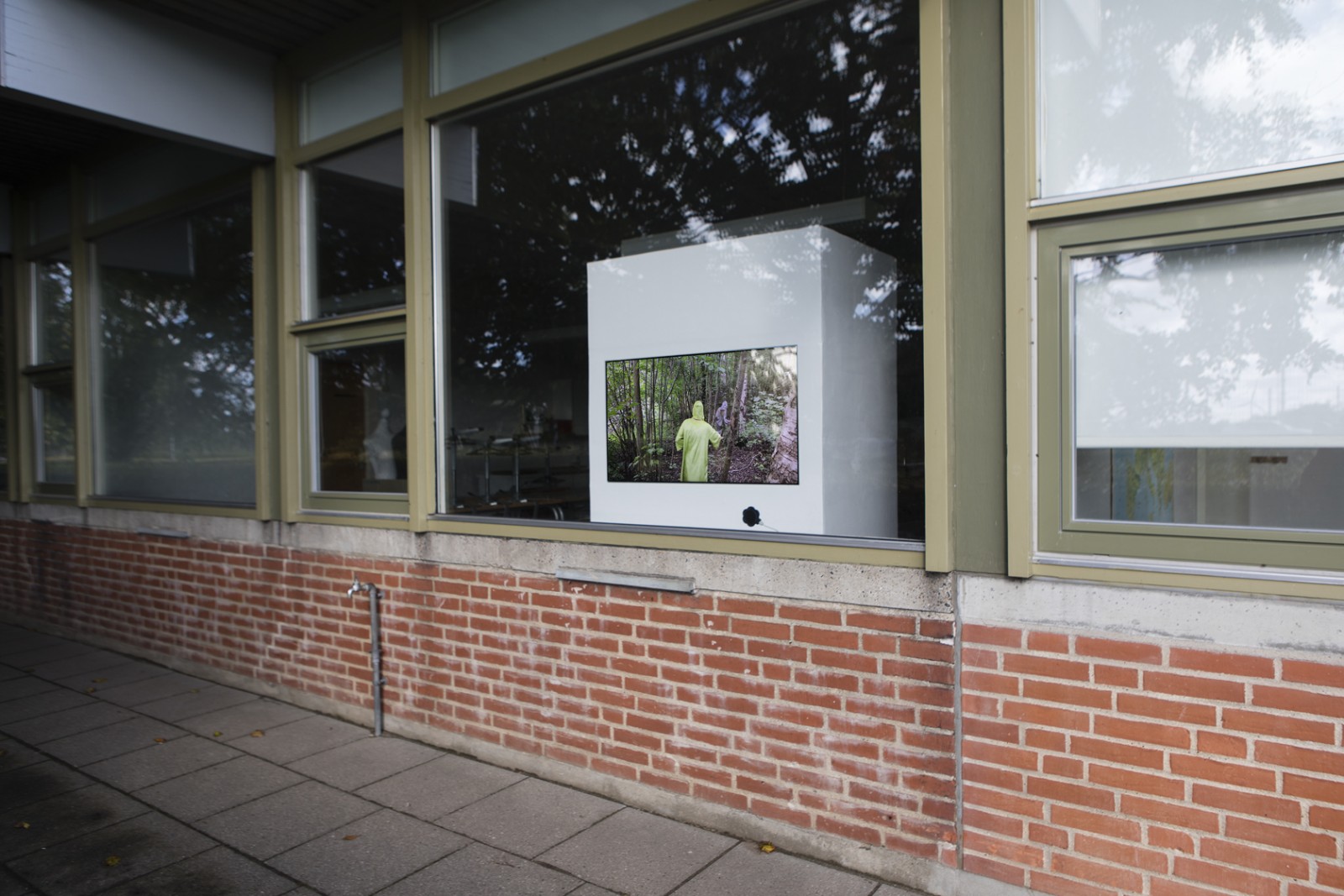 Billedserie: Videokunst i Skulpturlandsby Selde</br>Videoværk af Clara Jozefine Olika Morks: Plant Ultima Hominis</br>Foto: Barbara Katzin