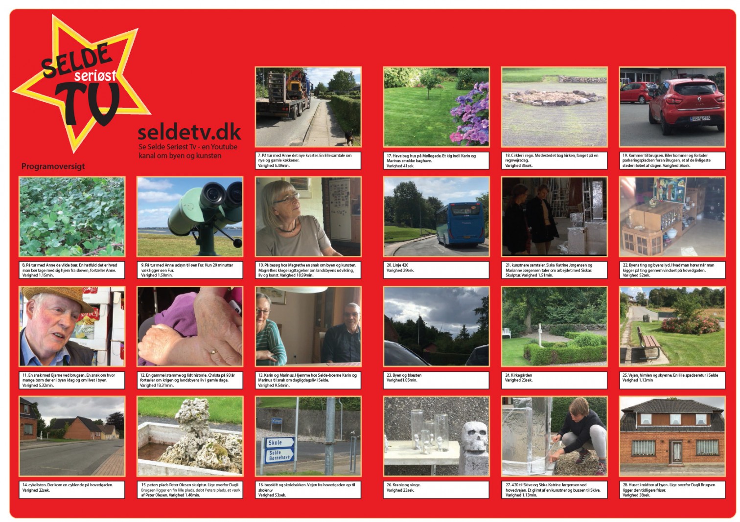 Billedserie: Videokunst i Skulpturlandsby Selde</br>Værk af Signe Vad: Selde Seriøst TV, en youtube-kanal</br>Foto: PR-billede, Signe Vad