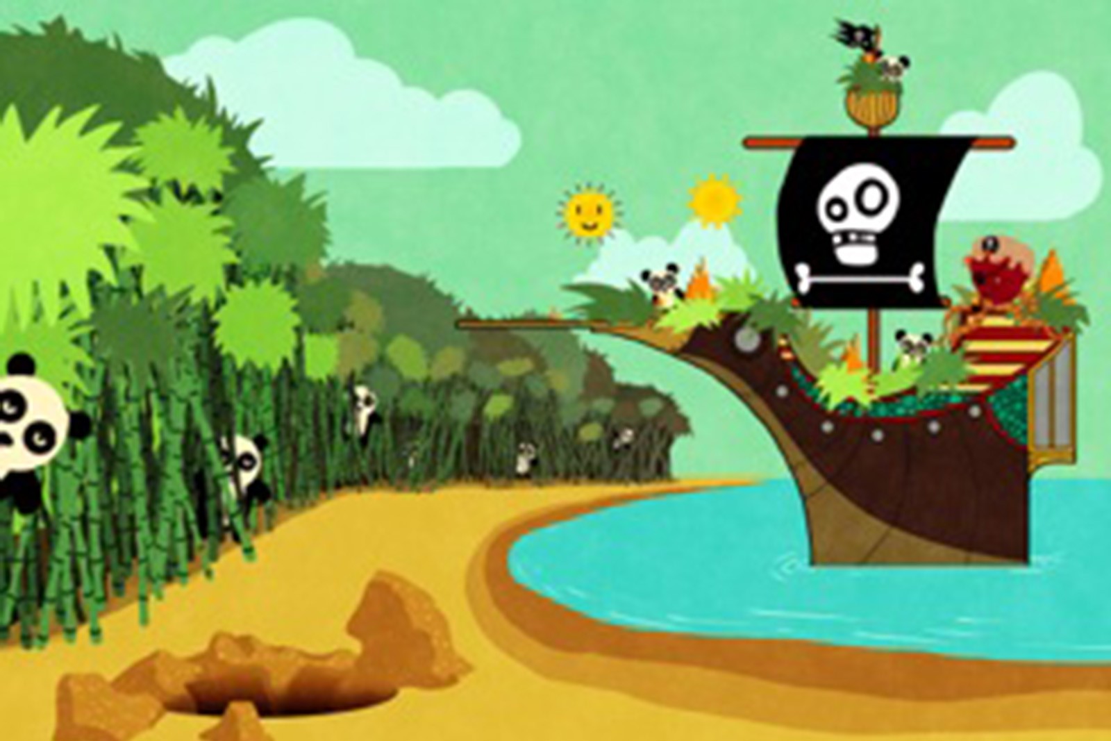 Drag på eventyr som sol</br>Gennem historien er der hele tiden valg. Skal vi tage med ud på piratskibet eller blive på stranden?</br>Foto: Pr-foto / Touchbooks