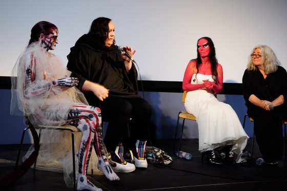 En engel gik gennem Musikhuset</br>Anhoni har været artist in residence i Aarhus 2017. Tidligere på året præsenterede lavede hun udstillingen Future Feminism sammen med Johanna Constantine og Kembra Pfahler. </br>Foto: Kulturmagasinet Fine Spind