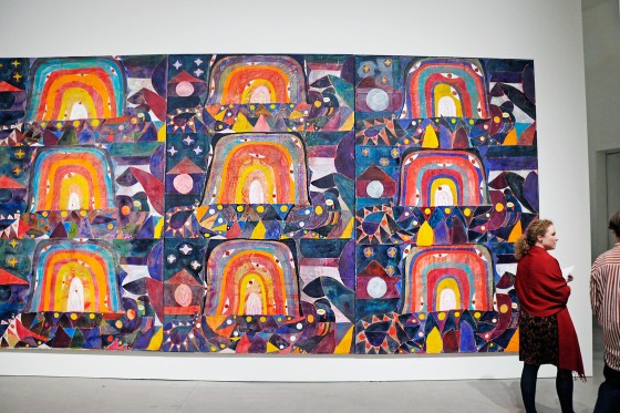 Cool, Calm and Collected: Tendenser fra samtidskunstscenen på ARoS</br>Alexander Tovborg<br />Bocca Baciata LV, 2014. ARoS præsenterer fremherskende tendenser fra de seneste 15 års danske samtidskunstscene i udstillingen Cool Calm and Collected. Læs også vores interview med kurator Maria Kappel Blegvad. </br>Foto: Kulturmagasinet Fine Spind