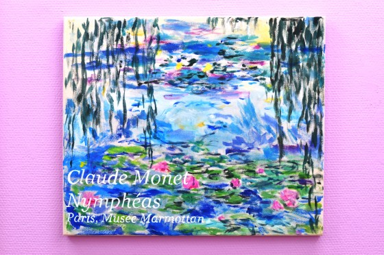 Billedserie: Forsvindingspunkt på Sydhavn Station</br>Søren Hüttel, 'Claude  Monet – Nymphéas', akryl på lærred, i udstillingen 'Forsvindingspunkt' på Sydhavn Station.</br>Foto: Jens Axel Beck