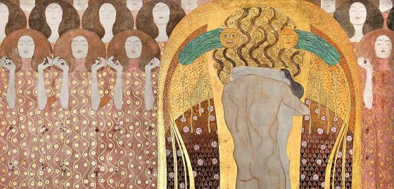 Den audiovisuelle total-event Danse Macabre genopliver La Belle Epogues dødedans</br>Koncerten er en del af Århundredets Festival, der i år dykker ned i perioden La Belle Epogue. Maleri af Gustav Klimt.</br>Foto: PR-foto / Danse Macabre