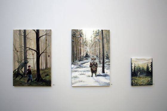BILLEDSERIE: KUNSTNERNES PÅSKEUDSTILLING 2018</br>For at få sit værk med på KP, skal man igennem censuskomitéens tre runder. Lisbeth Thygesen: Sorrow, The Gentle Giant og Selfcouth, KP</br>Foto: PR-foto/KP Jens Møller