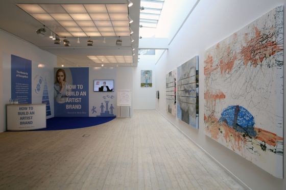 BILLEDSERIE: KUNSTNERNES PÅSKEUDSTILLING 2018</br>Fra venstre: Mette Riise: How to build an artist brand, SPRING og Ragnar Stefánsson: Circulary System, SPRING</br>Foto: PR-foto/KP Jens Møller