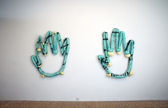 BILLEDSERIE: KUNSTNERNES PÅSKEUDSTILLING 2018</br>For år til år er det nogle meget forskellige værker, der ender med at blive udstillet på KP. Mikkel Carlsen: As the layers rose you could hear a faint cracking of knuckles → (Z1S2o1y2m1m2b1b2i1o2e1l2), KP</br>Foto: PR-foto/KP Jens Møller