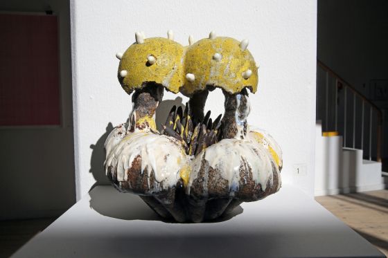 BILLEDSERIE: KUNSTNERNES PÅSKEUDSTILLING 2018</br>Udvælgelsen bliver foretaget af en censurkomité, der udskiftes hvert år. I år består den af Claus Ejner, Uffe Isolotto, Elsebeth Jørgensen, Sofie Bird Møller og Christian Vind, der også arbejder som udøvende kunstnere. Pernille Behrend: Lysternes hav, KP</br>Foto: PR-foto/KP Jens Møller