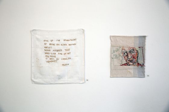 BILLEDSERIE: KUNSTNERNES PÅSKEUDSTILLING 2018</br>Pia Skogberg: Undersøgelse af en metode III: ”What does feminism mean to you?” og Undersøgelse af en metode IV: ”ME”, KP</br>Foto: PR-foto/KP Jens Møller