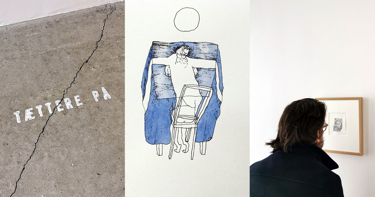 Op på en skammel og helt tæt på: Signe Perkins udstiller tegninger ...